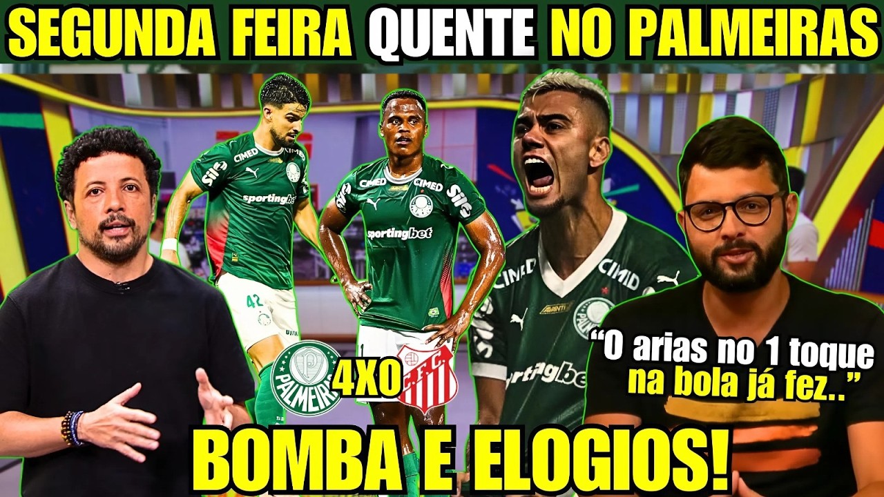 URGENTE! JOGADOR DE SAÍDA DO PALMEIRAS? E ARIAS IMPRESSIONA A MÍDIA COM APENAS 15 MINUTOS EM CAMPO