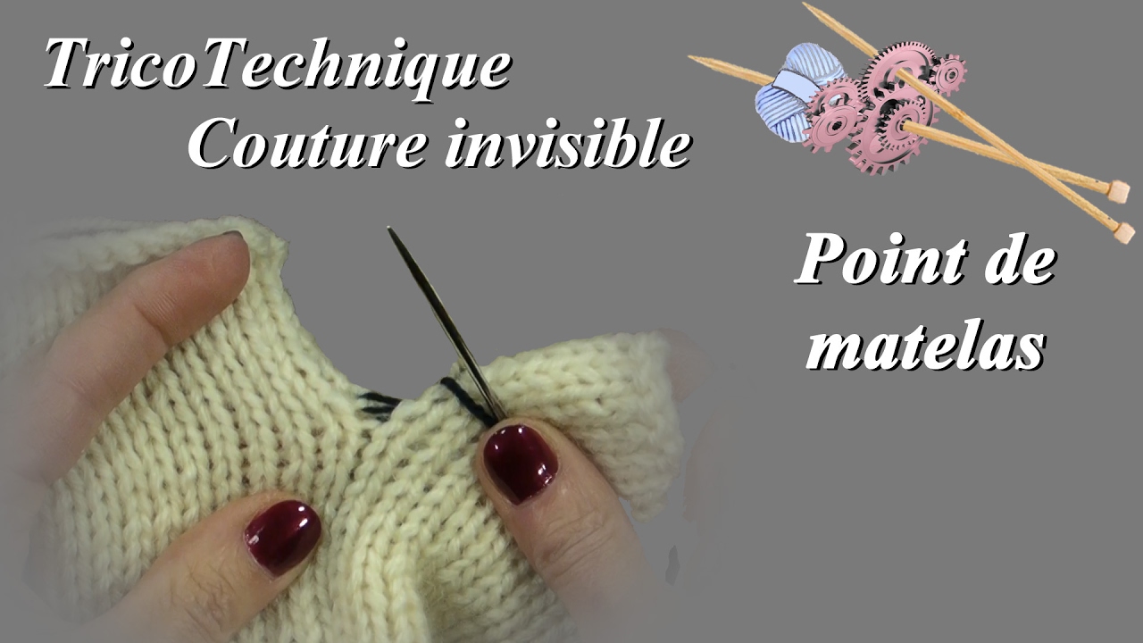 Couture invisible au point de matelas