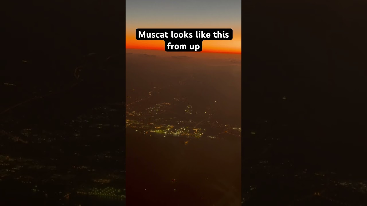 Muscat view from plane 