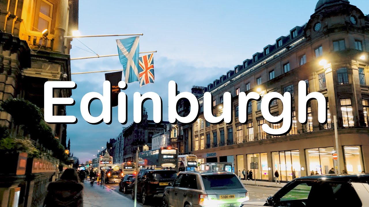 [4K]  Edinburgh Friday Night 🚌 - Scotland