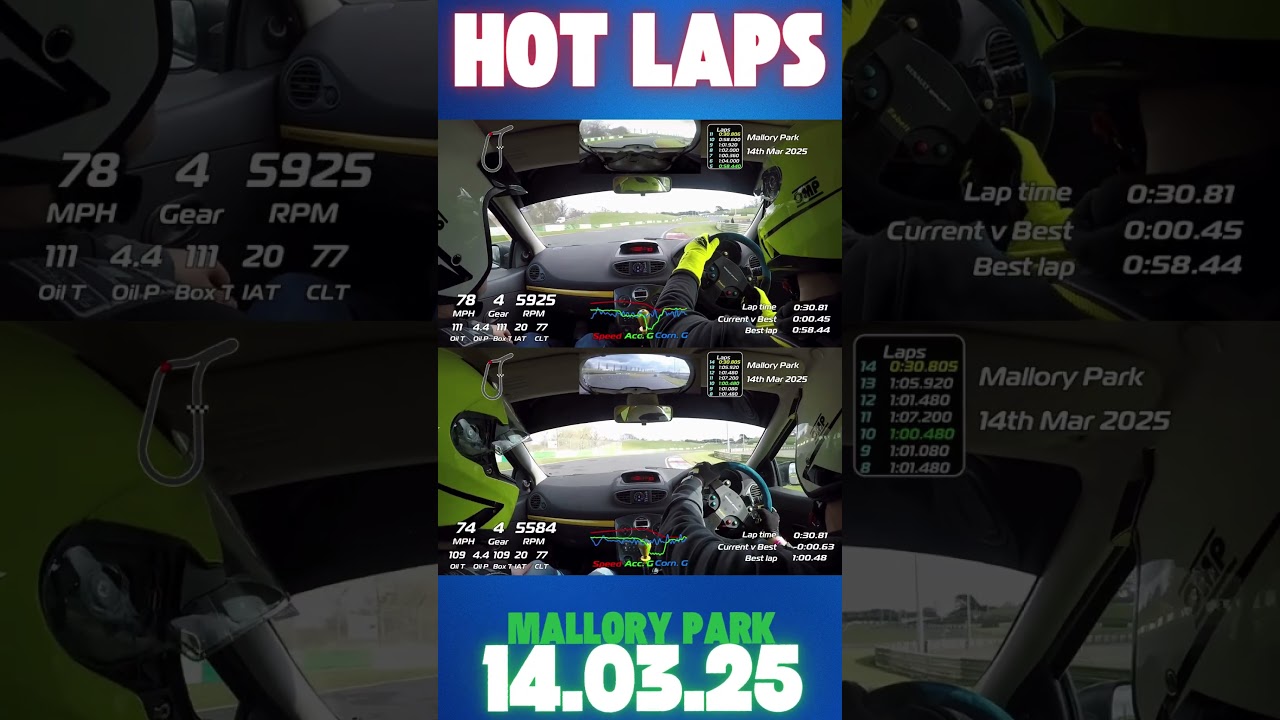 Clio 200 - Mallory Park - 14 03 2025 - Hot Laps #clio200 #clio197