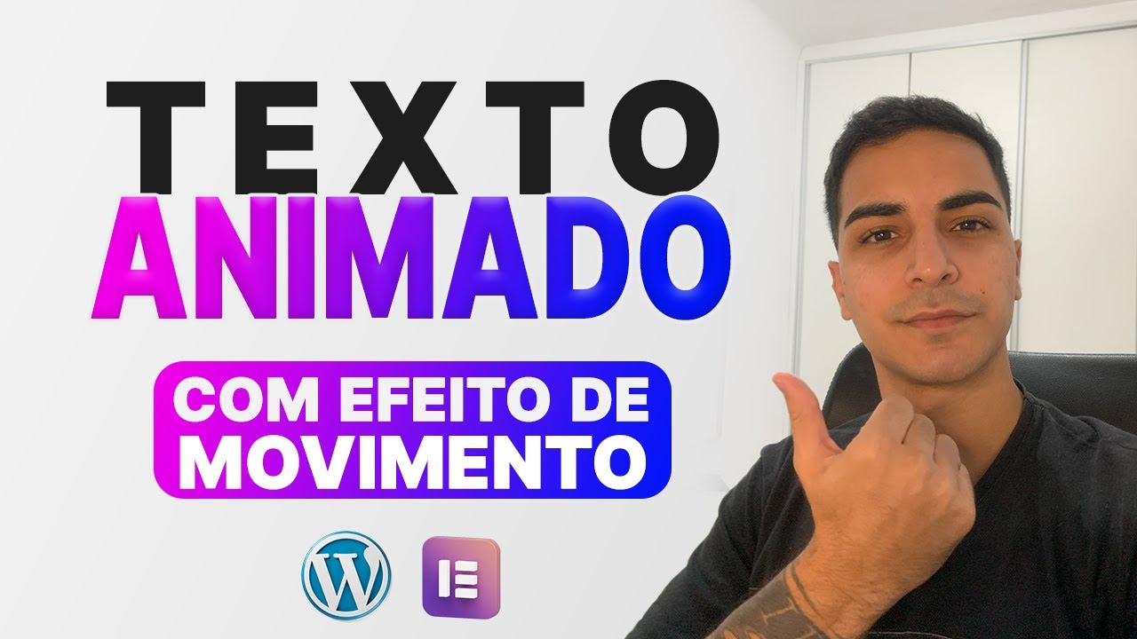 Como fazer Texto Animado no WordPress Elementor | Com efeito de Movimento