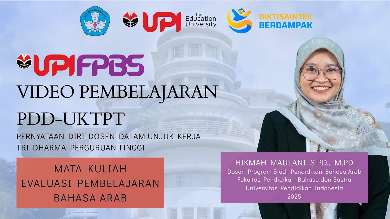 PDD-UKTPT BIDANG PENGAJARAN | SERDOS 2025 I UNIVERSITAS PENDIDIKAN INDONESIA I HIKMAH MAULANI