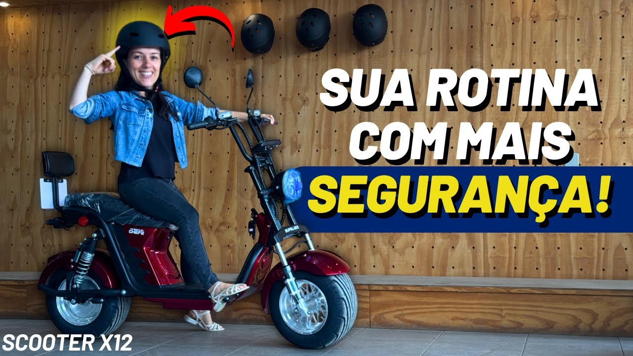 Scooter elétrica X12 - Conheça os melhores acessórios pra sua Scooter elétrica!