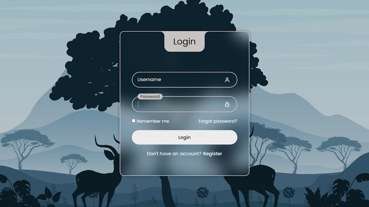 Login Form in HTML & CSS