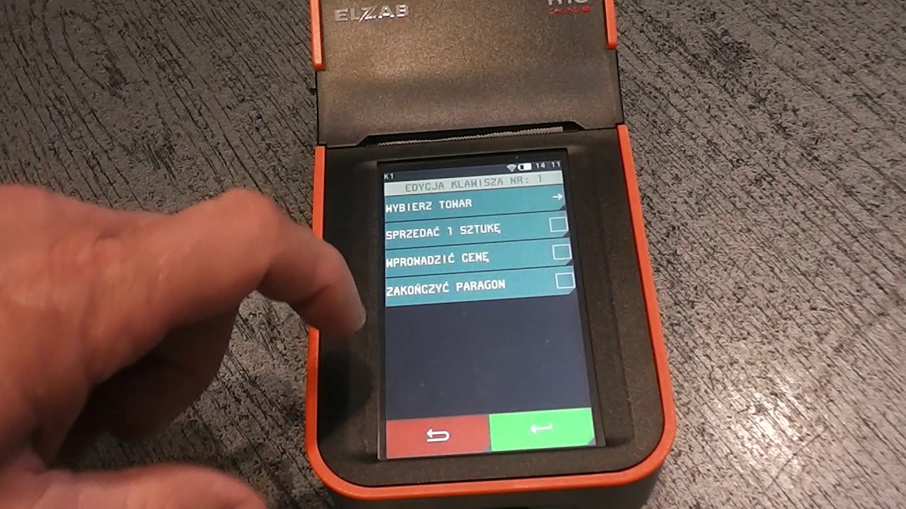 Kasa fiskalna Elzab K10 Online programowanie klawiszy szybkich
