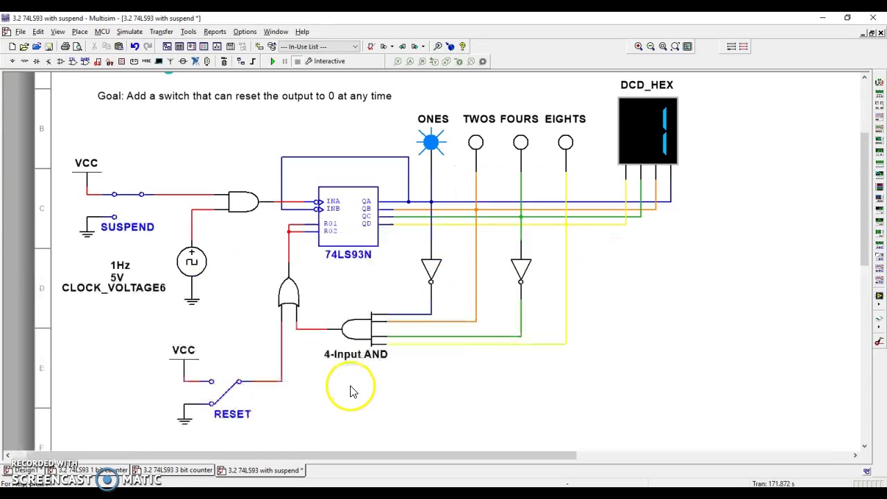 PLTW DE 3.2 - Adding a RESET switch to a counter