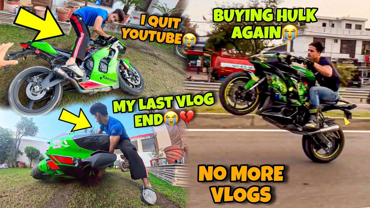 I Quit Youtube😭💔 My Last Vlog@aalyanvlogs1299 | Motovlog on Zx10r