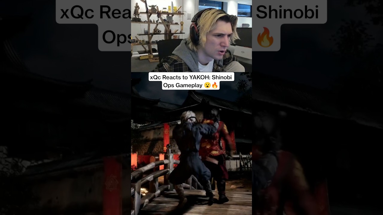 xQc Reacts to YAKOH: Shinobi Ops Gameplay 😮🔥