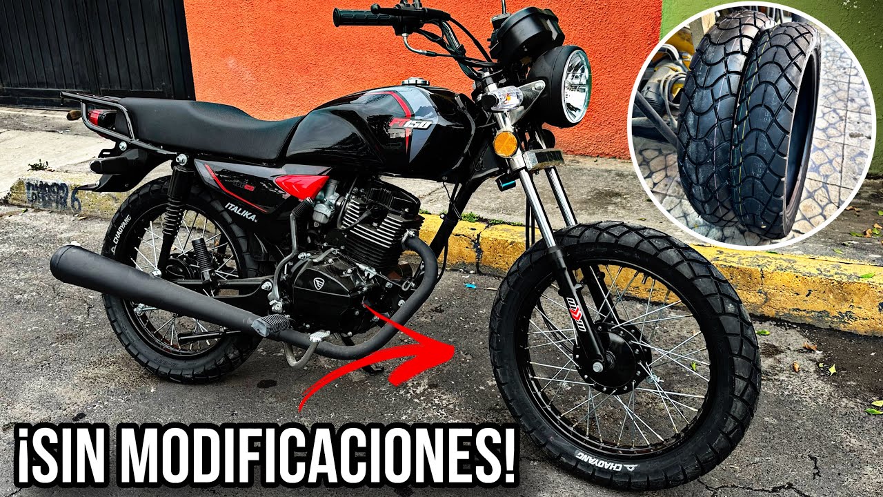 Llantas super anchas sin modificaciones!!! Italika FT150