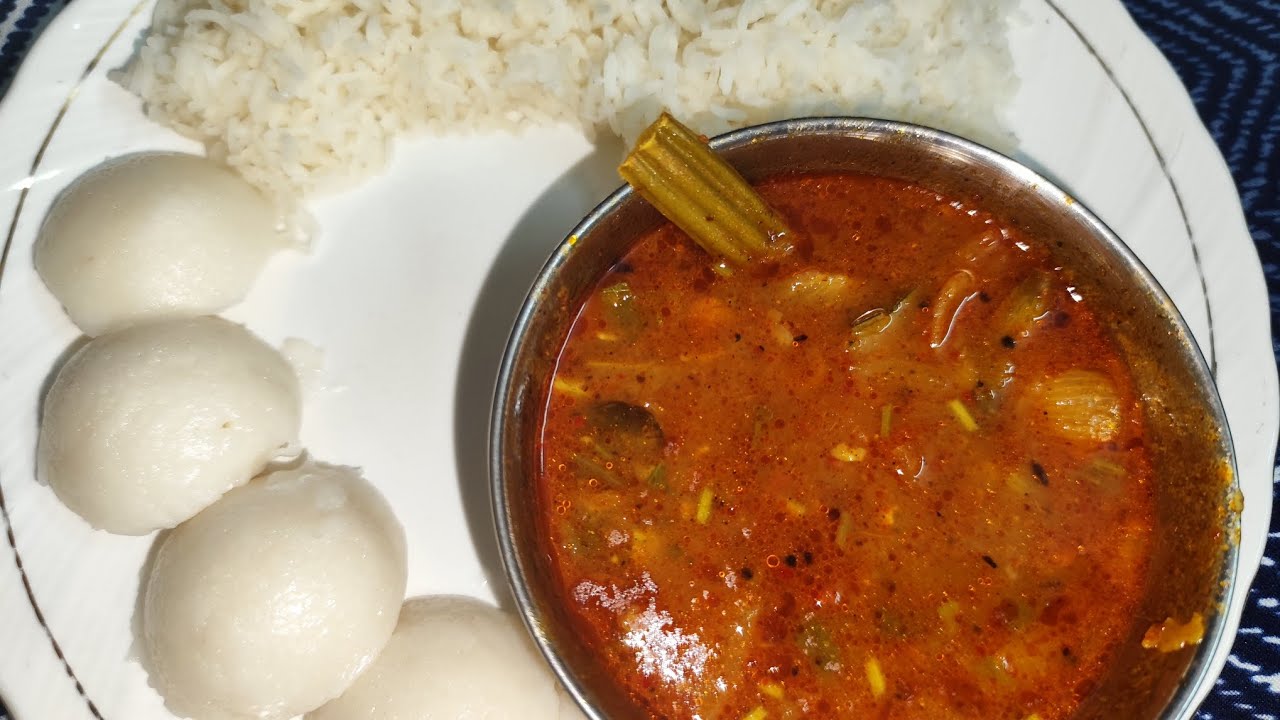 Idli Sambhar with rice restaurant style South Indian food watch till end 🙏