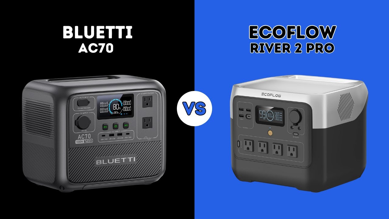 ⭐ BLUETTI AC70 против ECOFLOW RIVER 2 PRO ⭐ | Сравнение