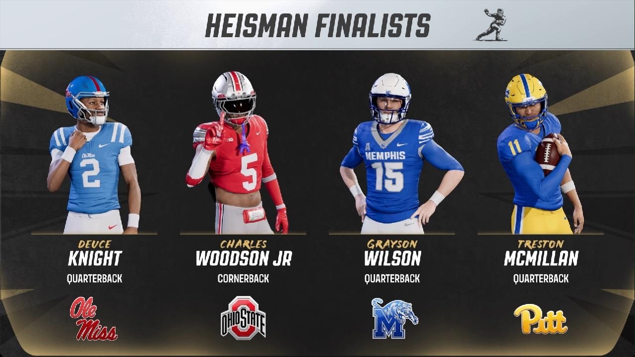 EA SPORTS College Football 27 heisman ceremony