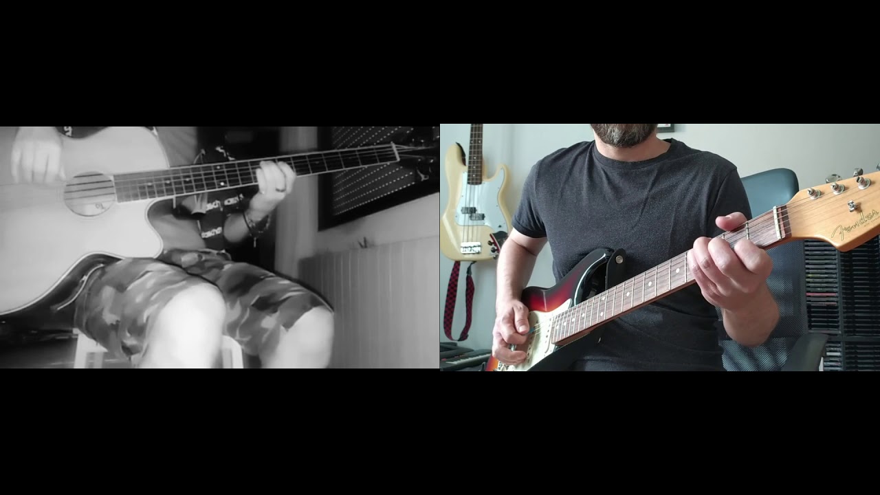 The Shadows - Apache (Cover de bajo y guitarr)