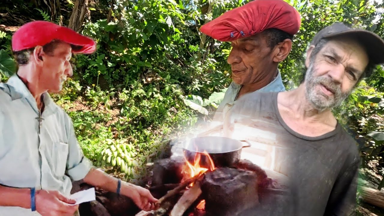 NEGRO y PAPO estan CONTENTO con la VISITA de su HERMANA, ella  COCINANDO para ELLOS.