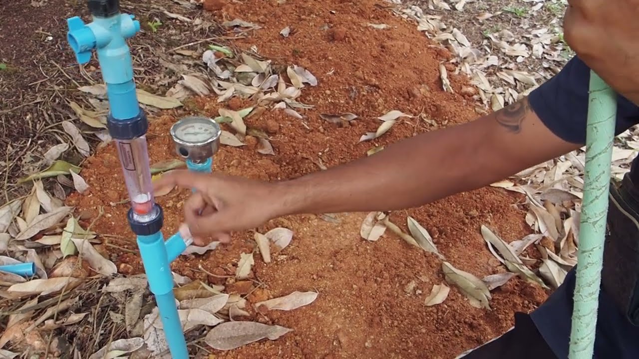 PK-EP9 การติดตั้ง Flow meter และ เกจวัดแรงดันน้ำ เพื่อให้ขาวสวนรู้ปริมาณน้ำที่รดให้ต้นทุเรียน