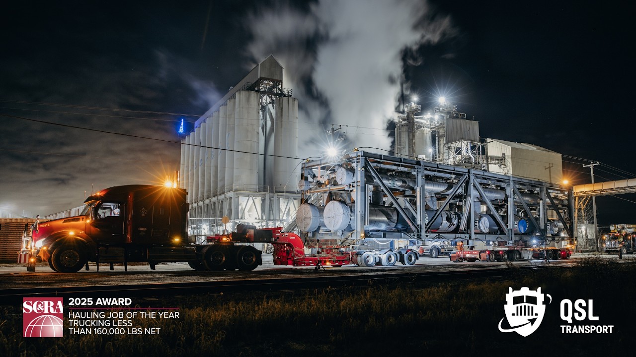 QSL Transport winning project for SC&RA Job of the Year 2025