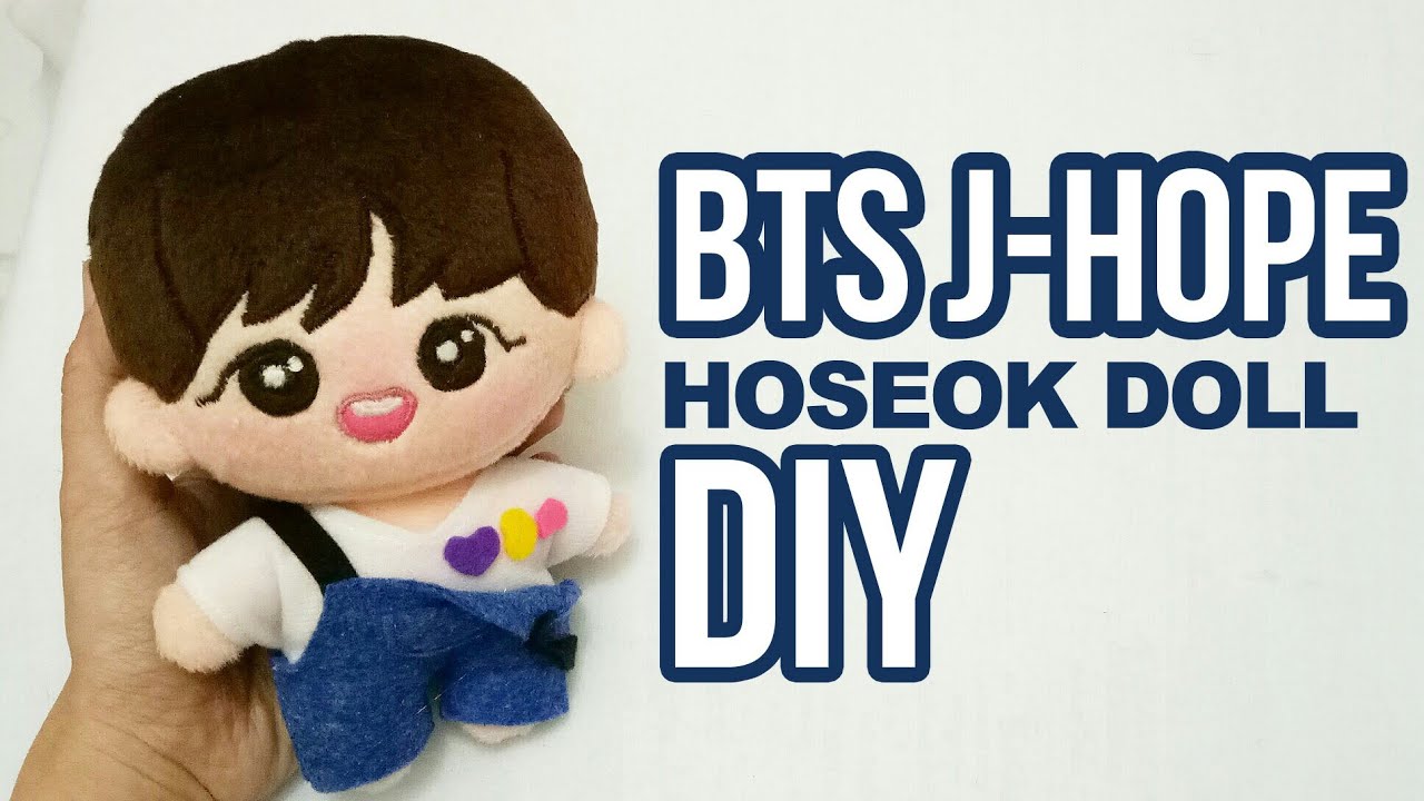 BTS J-HOPE PLUSH DOLL DIY | KPOP DOLL TUTORIAL
