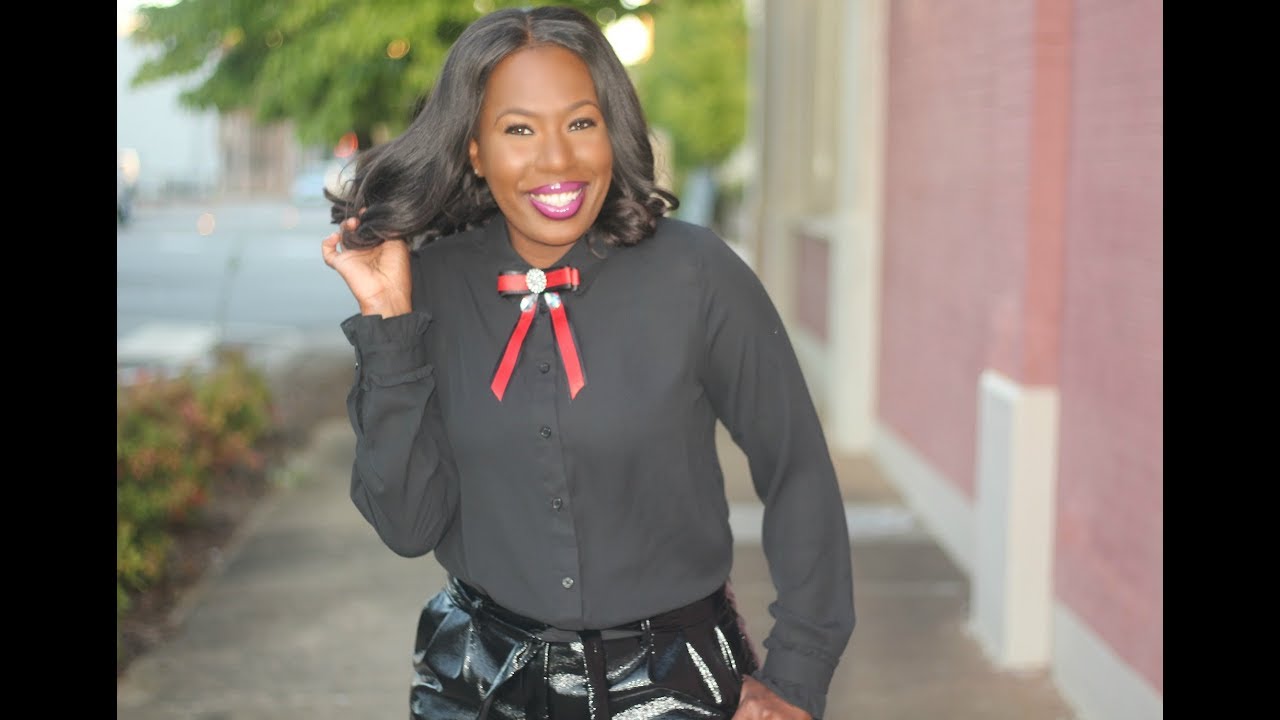 Cheap & Chic: Make Thrift - Store clothes look expensive!  Basic Black Button - Down