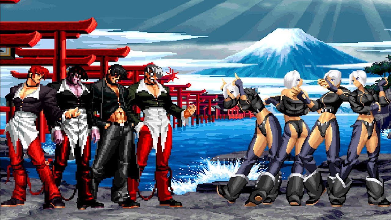 [KOF Mugen] Iori Yagami Team vs Angel Team