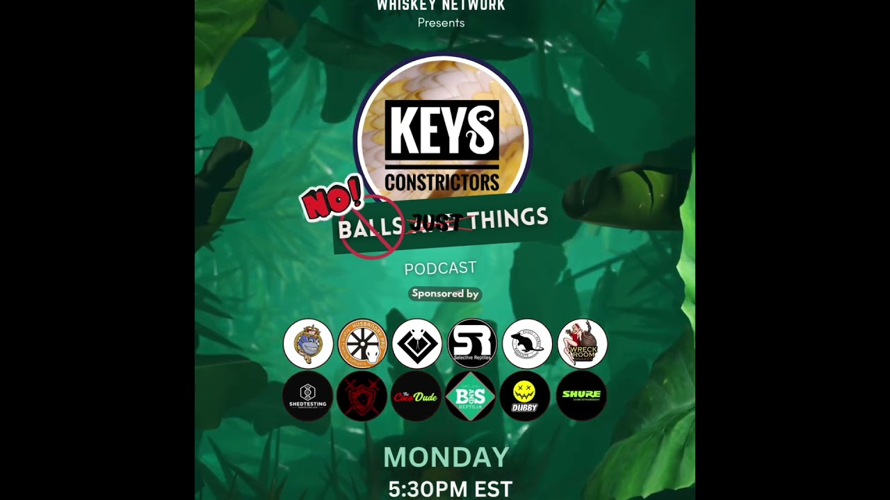 Every single Monday at 6pm est podcast featuring various reptile breeders and keepers