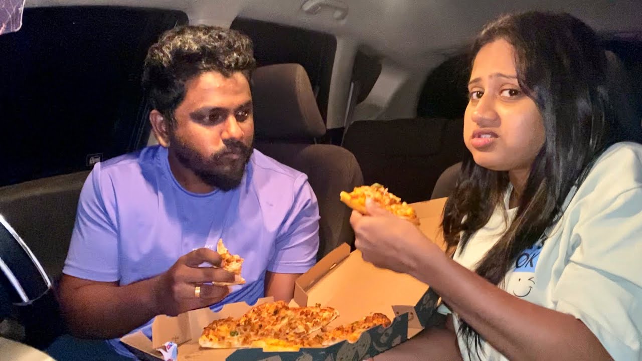 Pizza Challenge - පැරදුනොත් Ice Cream එක්ක කිරි හොඳි or මාළු හොඳි කන්න ඕන 🤢