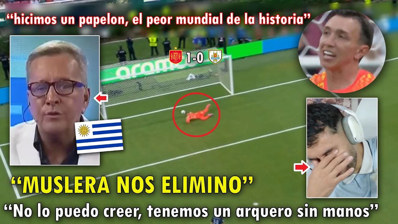 LLORAN! PERIODISTAS URUGUAYOS en LAGRIMAS tras ELIMINACION de URUGUAY  vs  ESPA&Ntilde;A del MUNDIAL HOY