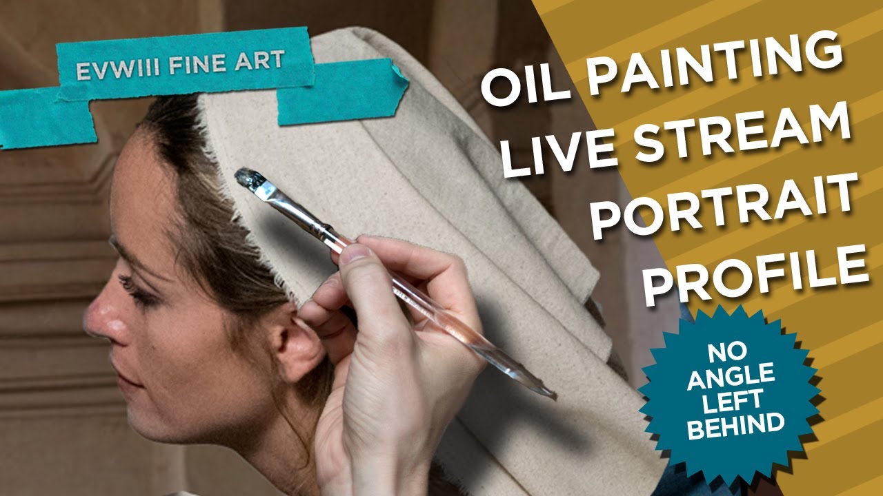 Oil Painting - Portrait Demonstration - Realism - Live Stream Tutorial - Photo Like-