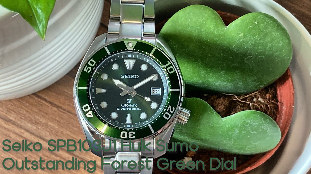 Обзор Seiko Sumo SPB103J1 — лучшие часы Sumo с зелёным циферблатом