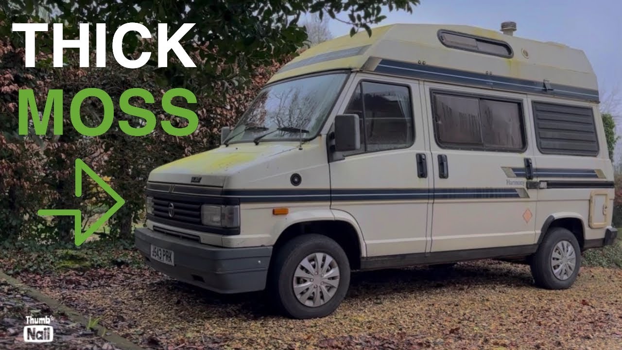 Cleaning YEARS of grime off this Talbot Express Campervan!