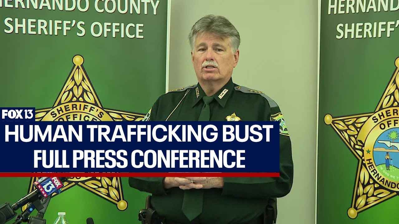 Hernando County human trafficking press conference