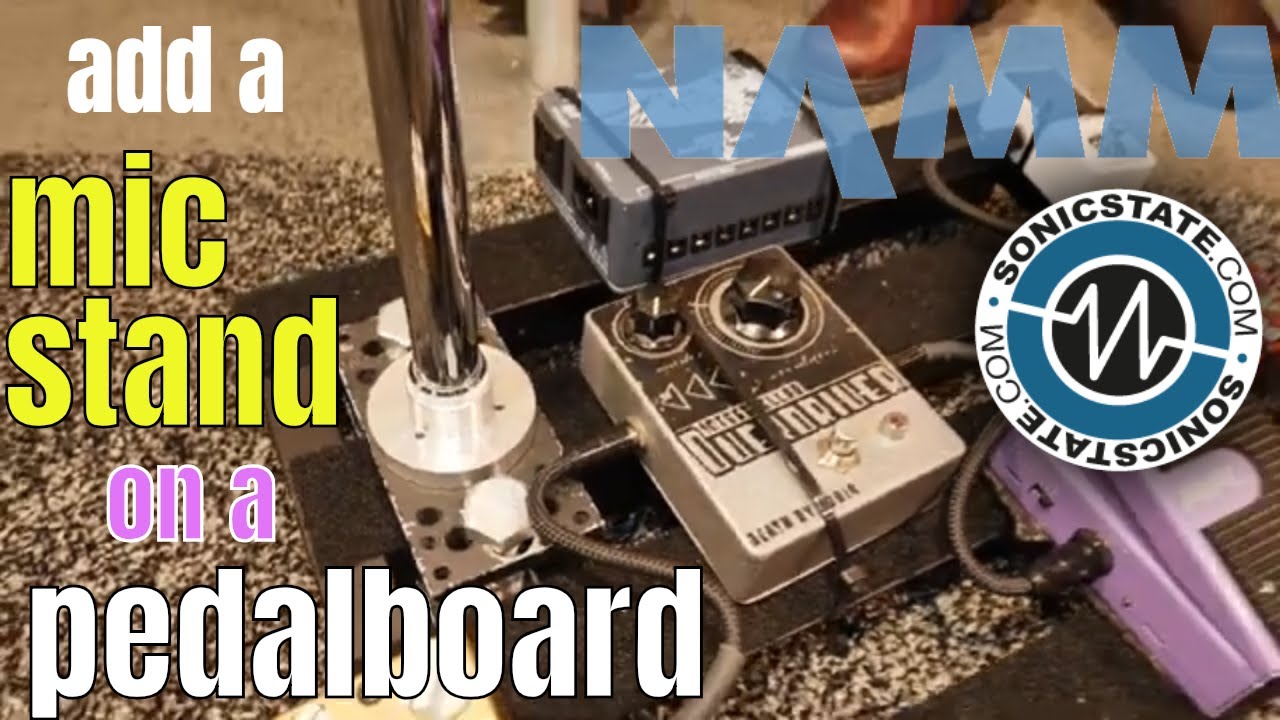 Namm 2019 Mount a Mic Stand on your Pedalboard with Metaldozer