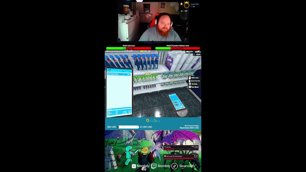 Extra life Stream | Supermarket (Portrait)