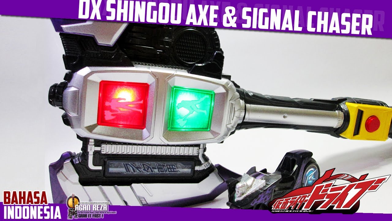 DX REVIEW - DX SINGOU AXE & SIGNAL CHASER [Kamen Rider Drive] - [BAHASA INDONESIA]