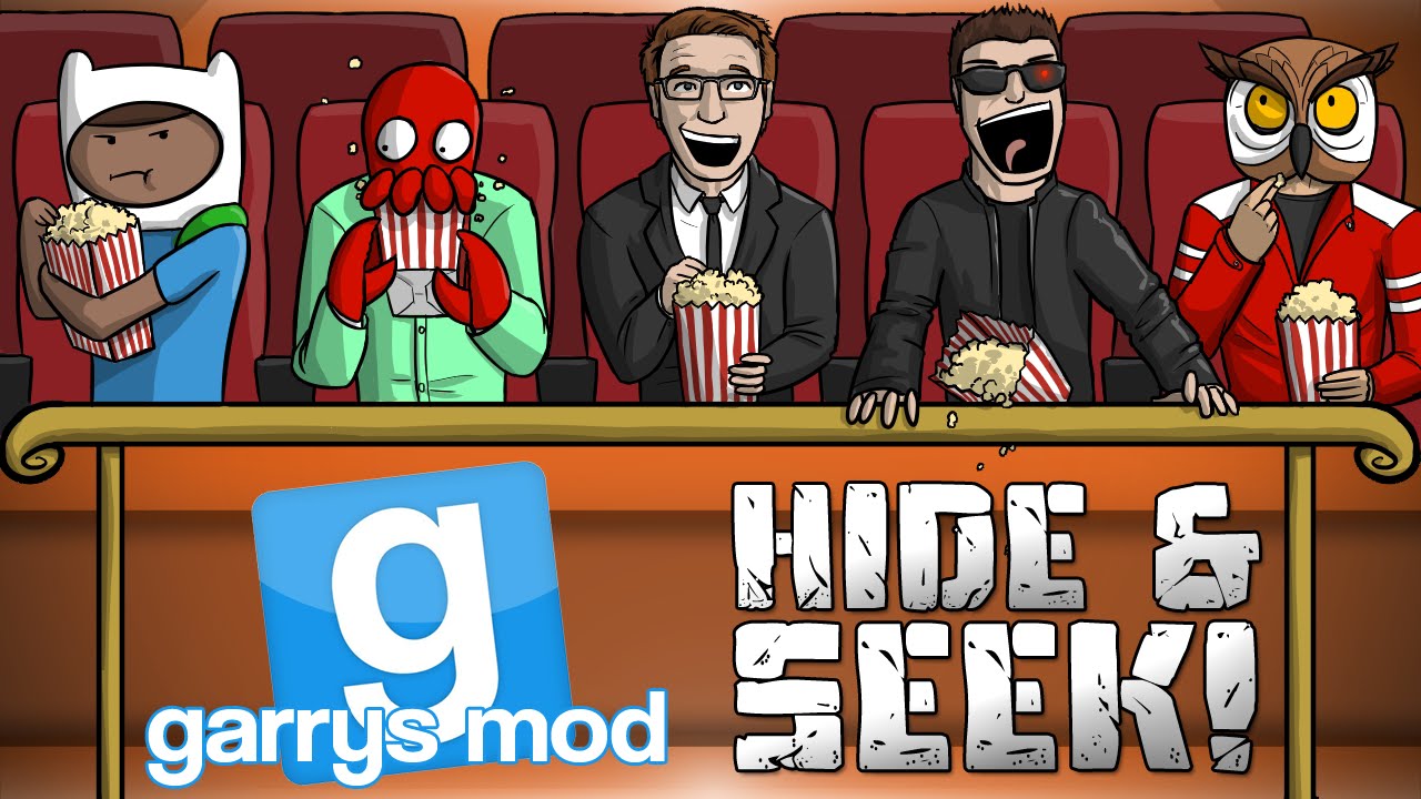 GMod Hide & Seek! - MOVIE THEATER ANIMATION FUN! (Garrys Mod Funny Moments)