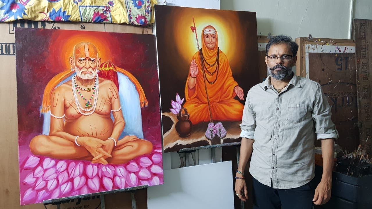 Paintings for Gurupornima | Narasimha Saraswati | Swami Samartha | Artist Shekhar Sane