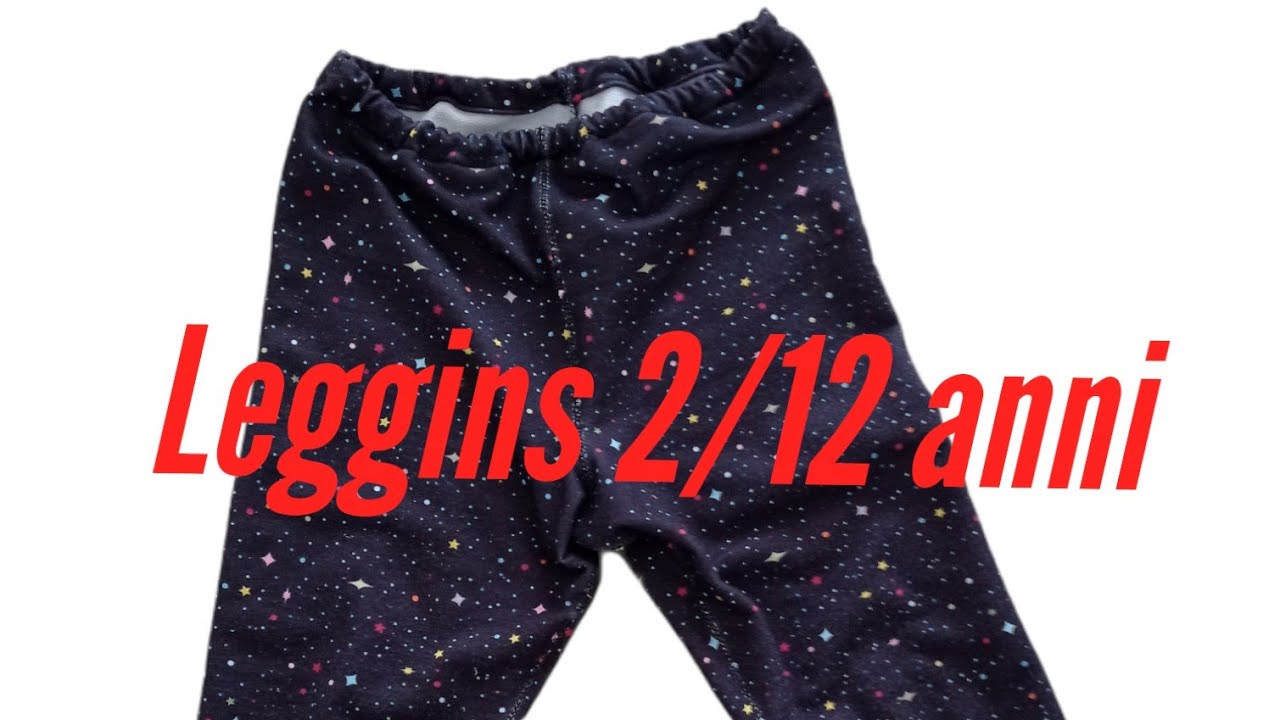 Leggins dai 2 anni a 12 anni con cartamodello gratis