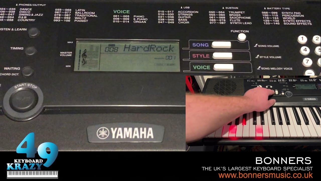 Yamaha EZ-220 Keyboard - 100 Accompaniment Styles Part 1/2