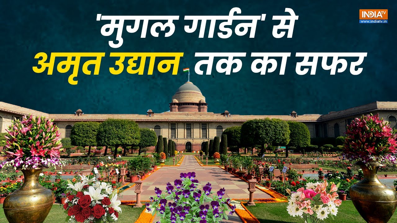Amrit Udyan Opening Date 2024: Mughal Garden कैसे बना अमृत उद्यान, जानिए सब कुछ | Rashtrapati Bhawan