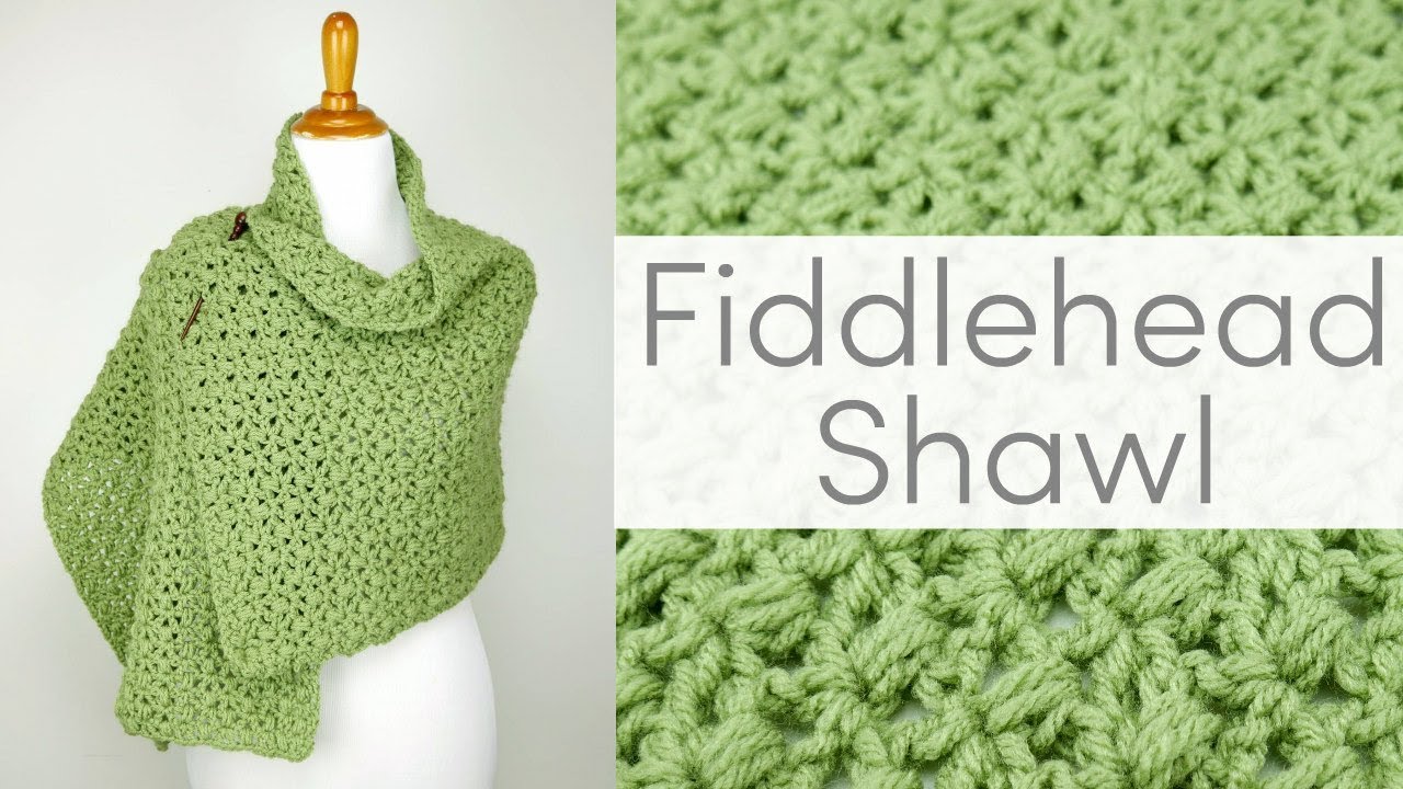 Crochet The Beautiful Fiddlehead Shawl (Beginner Friendly!)