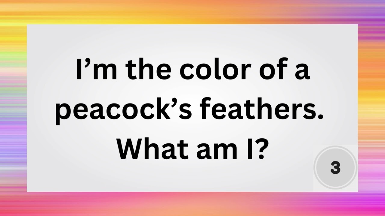 COLOUR RIDDLES CHALLENGE NO.2|RIDDLES TO TEST YOUR BRAIN! 🧠🔍|ULTIMATE RIDDLE CHALLENGE
