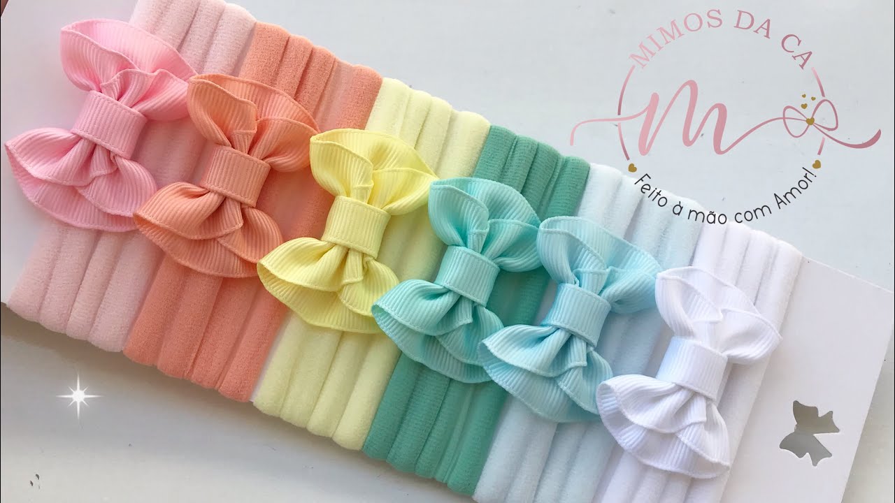 Faça esse lindo kit🎀fácil e lucrativo/Laço Franzido) / Dicas para iniciantes