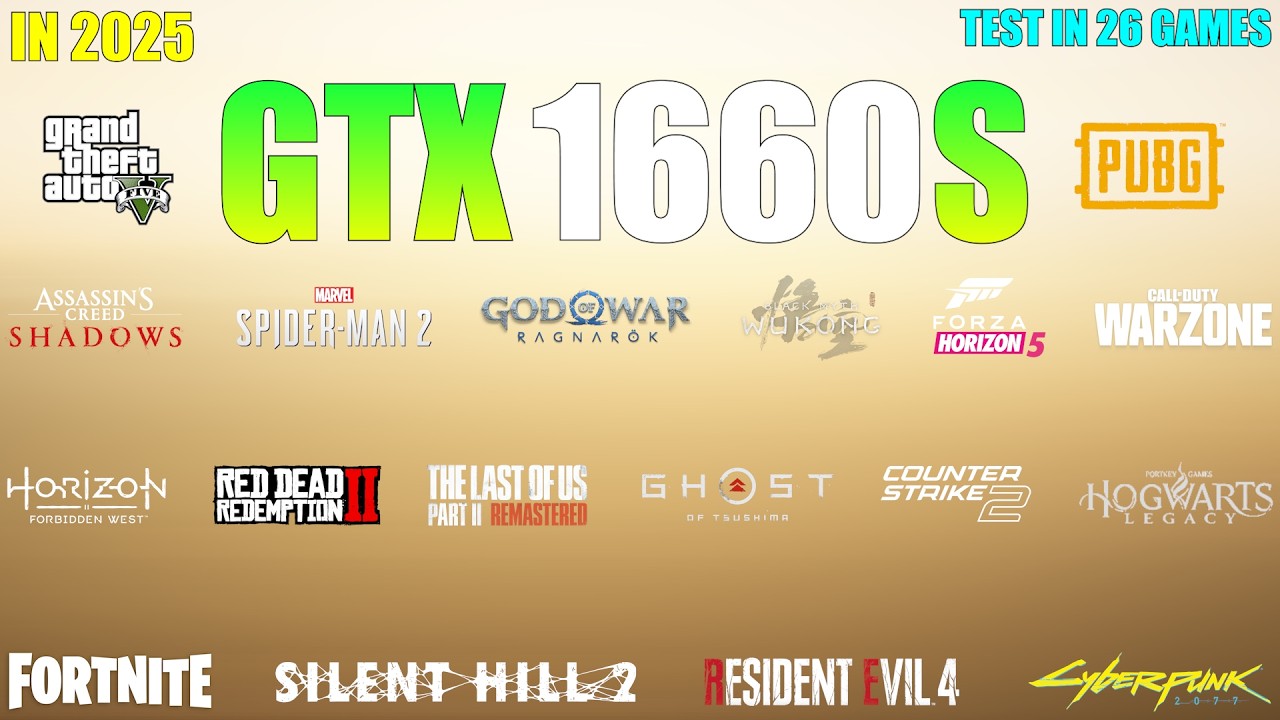 GTX 1660 Super : Test in 26 Games - is 6GB of VRAM Enough in 2025?
