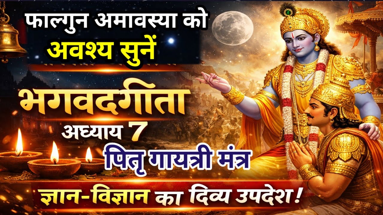 फाल्गुन अमावस्या को अवश्य सुनें | भौमवती अमावस्या विशेष | भगवद्गीता अध्याय 7 | पितृ गायत्री मंत्र |