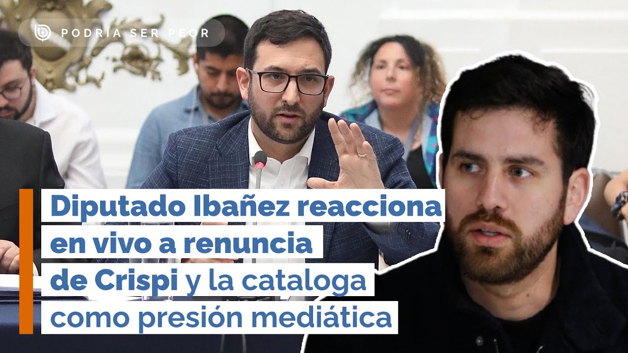 Diputado Ibañez reacciona en vivo a renuncia de Crispi y la cataloga como presión mediática (PSP)