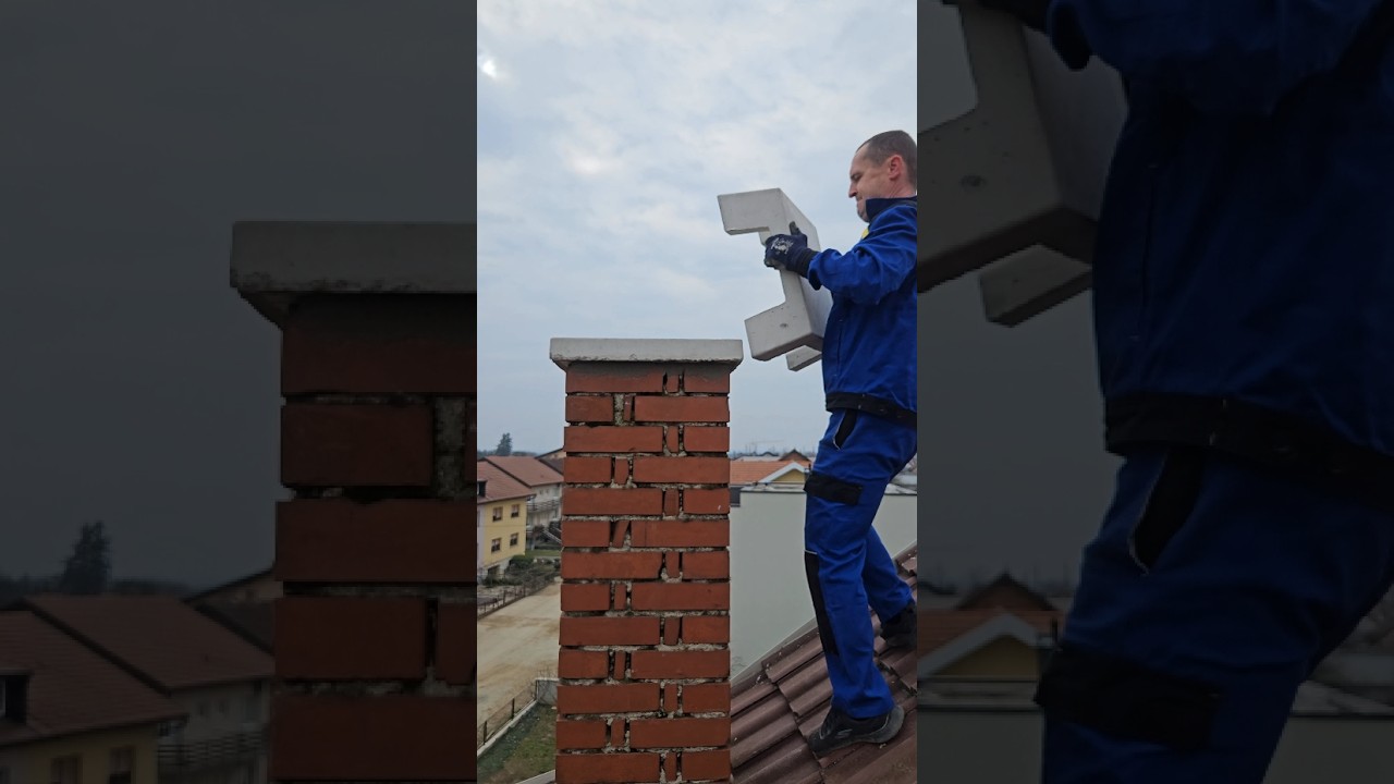 Ugradnja zavr&scaron;ne betonske kape na dimnjak