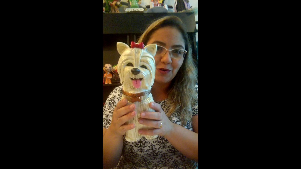 DIY - Pote Decorado em Porcelana Fria - Yorkshire
