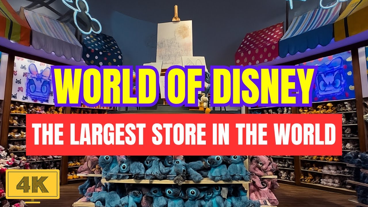 THE LARGEST DISNEY STORE IN THE WORLD - Orlando FL 2025 4K 