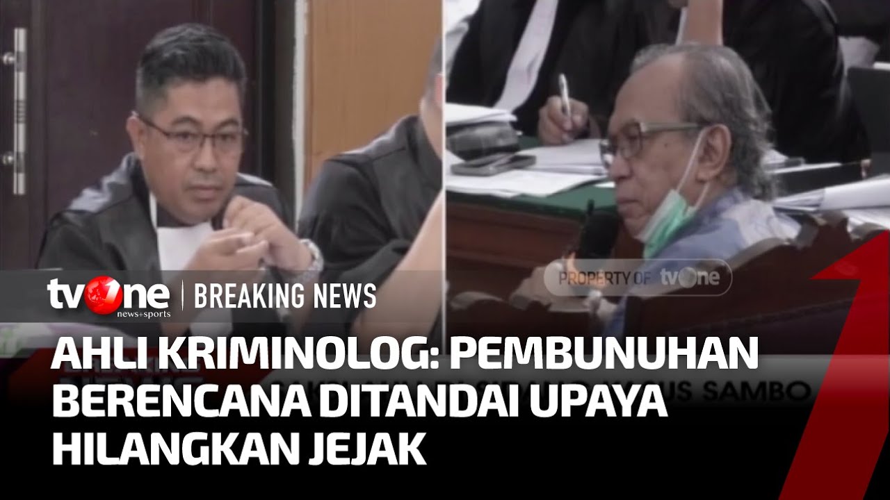 Ahli Kriminolog: Ada Upaya Hilangkan Bukti dalam Pembunuhan Berencana | tvOne