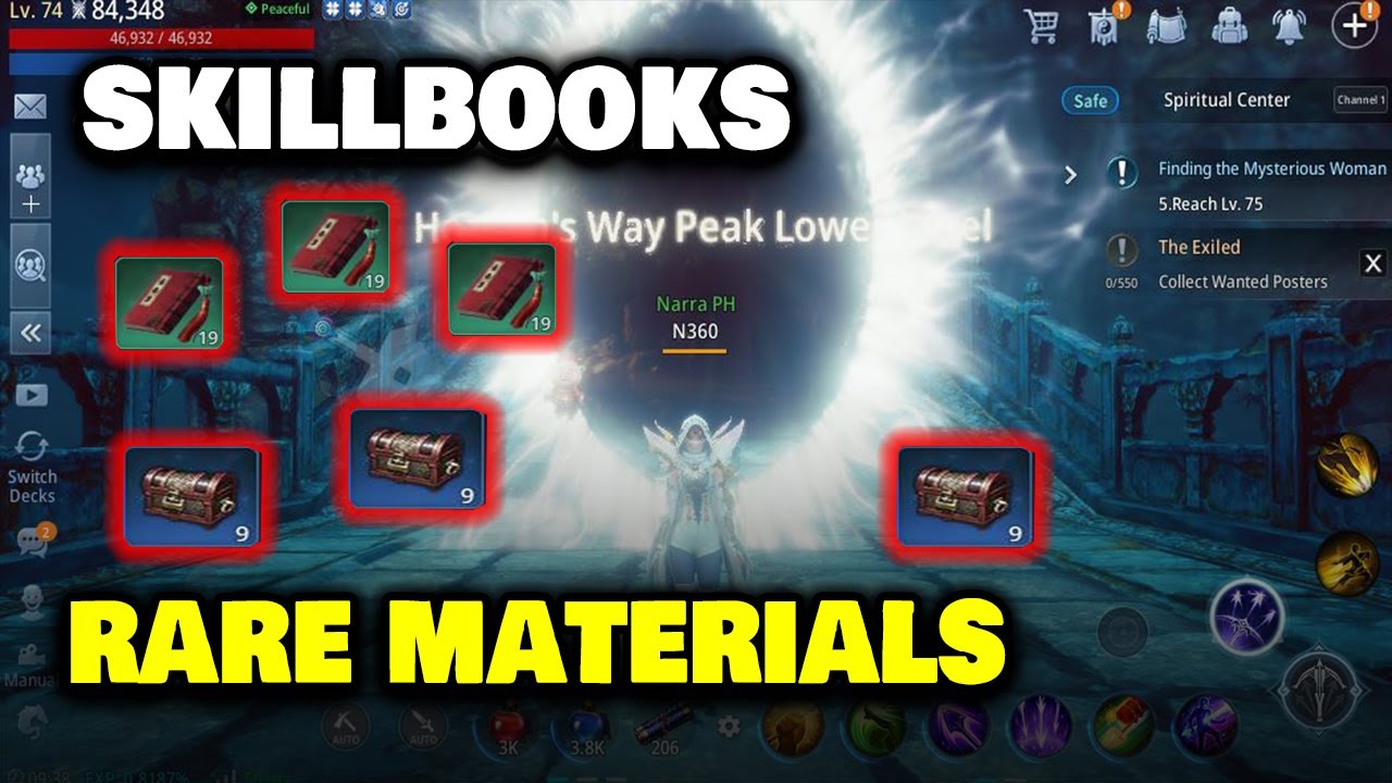 How to Farm Skill Book and Rare Materials - MIR4 (Tagalog)